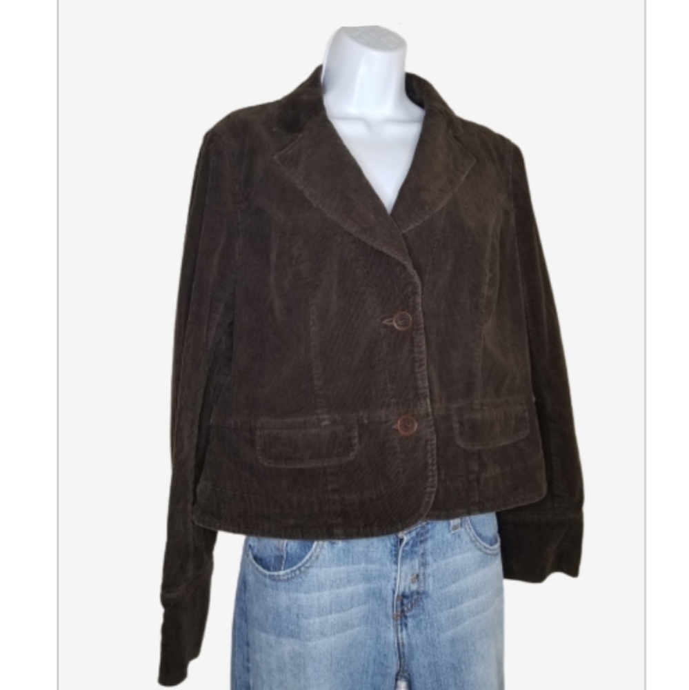 INC brown corduroy blazer sz MP